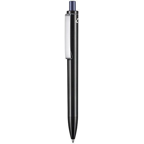 Kugelschreiber EXOS RECYCLED , Ritter-Pen, schwarz/nachtblau, ABS u. Metall, 14,10cm (Länge), Bild 1
