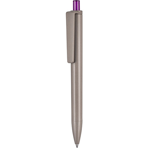 Kugelschreiber ALGO-PEN , Ritter-Pen, natur/pflaumenlila, Algoblend PLA-ENP 20-002, 14,50cm (Länge), Bild 1