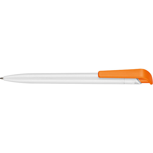 Kugelschreiber PLANT , Ritter-Pen, weiss/orange, PLA (Basis Mais, bio.-abbaubar), 145,00cm (Länge), Bild 3