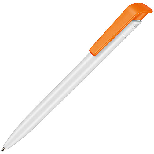 Kugelschreiber PLANT , Ritter-Pen, weiß/orange, PLA (Basis Mais, bio.-abbaubar), 145,00cm (Länge), Bild 2