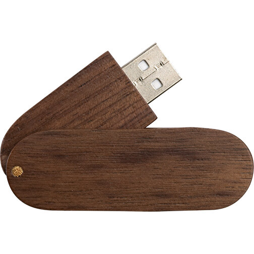 USB Stick Im Holzgehäuse , braun MB , 4 GB , Holz MB , 2.5 - 6 MB/s MB , 6,60cm x 1,30cm x 2,10cm (Länge x Höhe x Breite), Bild 3