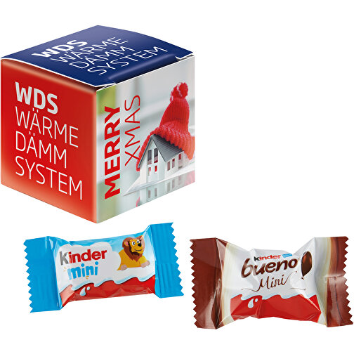 Mini-cube publicitaire avec Kinder Chocolat Mini et Kinder Bueno Mini, Image 1