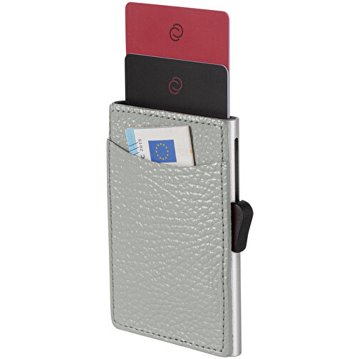 C-Secure RFID Kartenhalter , grau, Metall, 9,50cm x 1,00cm x 6,50cm (Länge x Höhe x Breite), Bild 1