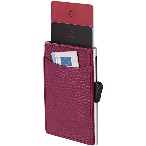 C-Secure RFID Kartenhalter , fuchsia, Metall, 9,50cm x 1,00cm x 6,50cm (Länge x Höhe x Breite), Bild 1