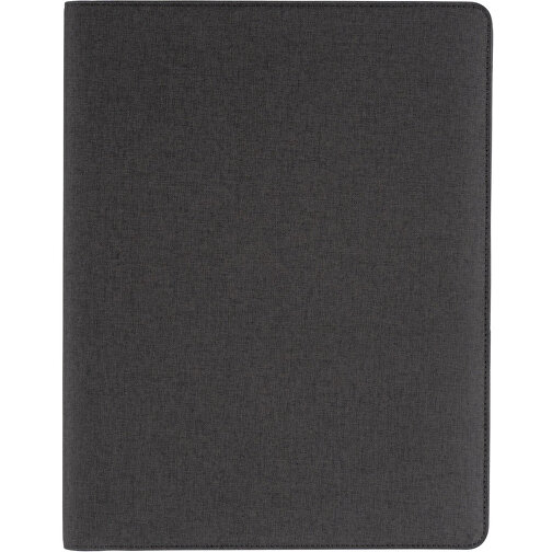 Schreibmappe A4 , schwarz, Polyester, 32,50cm x 2,50cm x 25,50cm (Länge x Höhe x Breite), Bild 2
