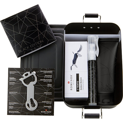 Lunchbox Black Edition , Gemischt, 19,00cm x 6,70cm x 12,30cm (Länge x Höhe x Breite), Bild 2