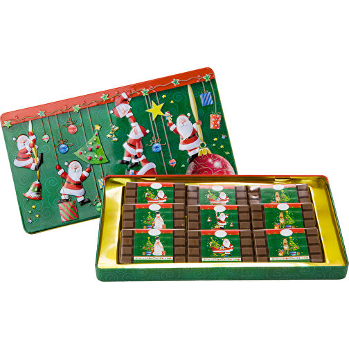 Schokoladendose Merry Christmas , Gemischt, 21,00cm x 2,00cm x 12,00cm (Länge x Höhe x Breite), Bild 1