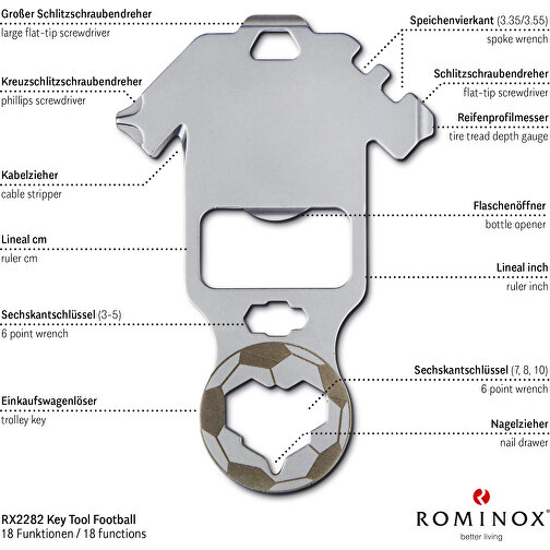ROMINOX® nøgleværktøj fodbold / fodbold (18 funktioner), Billede 9