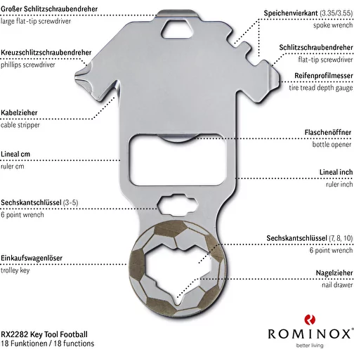 ROMINOX® Nyckelverktyg Fotboll (18 funktioner), Bild 9