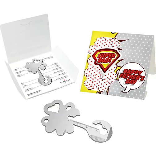 ROMINOX® Charm portafortuna a forma di chiave / Charm portafortuna a forma di quadrifoglio (19 funzi, Immagine 1