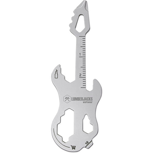 ROMINOX® Key Tool // Guitar - 19 Functions (Gitarre) , Edelstahl, 7,50cm x 0,20cm x 2,50cm (Länge x Höhe x Breite), Bild 10