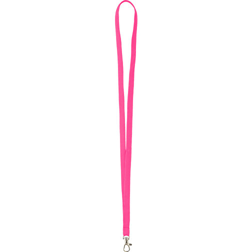 15 Mm Tubular Lanyard , rosa, Polyester, 90,00cm x 1,50cm (Länge x Breite), Bild 1