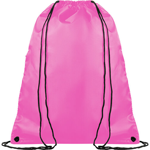Full Color Beutel Mit Kordelzug Mit Reissverschluss , rosa, Polyester, 45,00cm x 35,00cm (Höhe x Breite), Bild 4