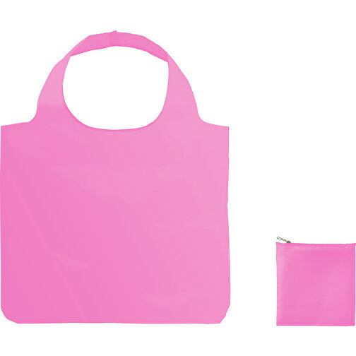 XL Full Color Einkaufstasche Mit Hülle , rosa, Polyester, 60,00cm x 49,00cm (Höhe x Breite), Bild 1