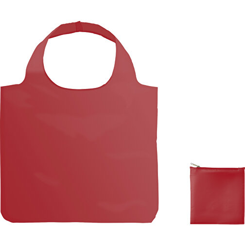 XL Full Color Einkaufstasche Mit Hülle , dunkelrot, Polyester, 60,00cm x 49,00cm (Höhe x Breite), Bild 1