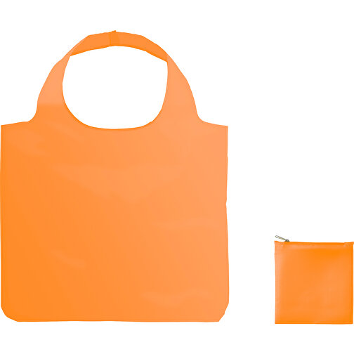 XL Full Color Einkaufstasche Mit Hülle , orange, Polyester, 60,00cm x 49,00cm (Höhe x Breite), Bild 1