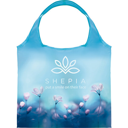 Full Color Faltbare Einkaufstasche Mit Innenfach , lila, Polyester, 56,00cm x 41,00cm (Höhe x Breite), Bild 3