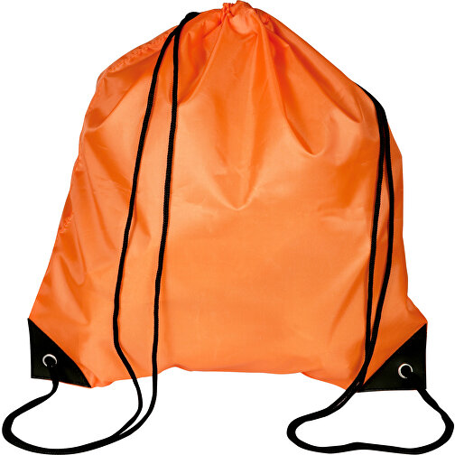 Full Color Beutel Mit Kordelzug Mit PU-Ecken , orange, Polyester, 40,00cm x 36,00cm (Höhe x Breite), Bild 1