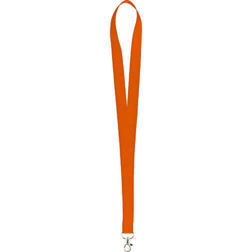 25 Mm Lanyard , orange, Polyester, 90,00cm x 2,50cm (Länge x Breite), Bild 1