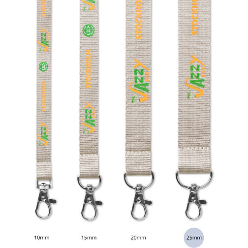 25 Mm Lanyard , orange, Polyester, 90,00cm x 2,50cm (Länge x Breite), Bild 2