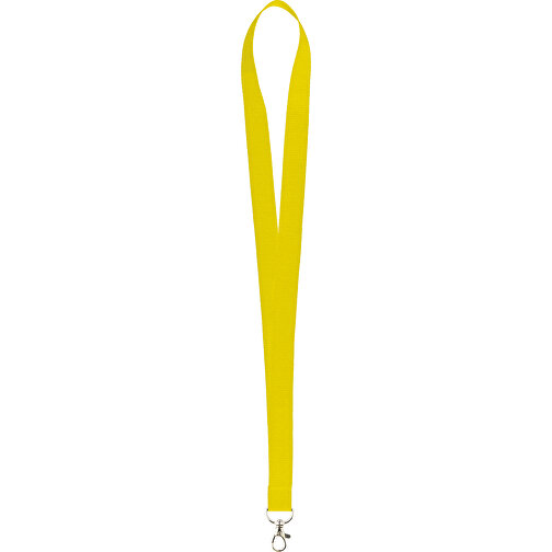 15 Mm Sicherheits Lanyard , gelb, Polyester, 90,00cm x 1,50cm (Länge x Breite), Bild 1