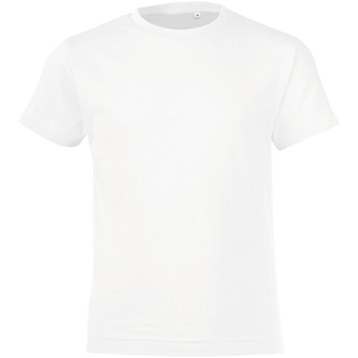 T-Shirt - Regent Fit Kids , Sol´s, weiss, Baumwolle, M, 86,00cm x 94,00cm (Länge x Breite), Bild 1