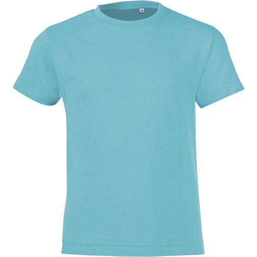 T-Shirt - Regent Fit Kids , Sol´s, atoll blau, Baumwolle, XXL, 118,00cm x 128,00cm (Länge x Breite), Bild 1