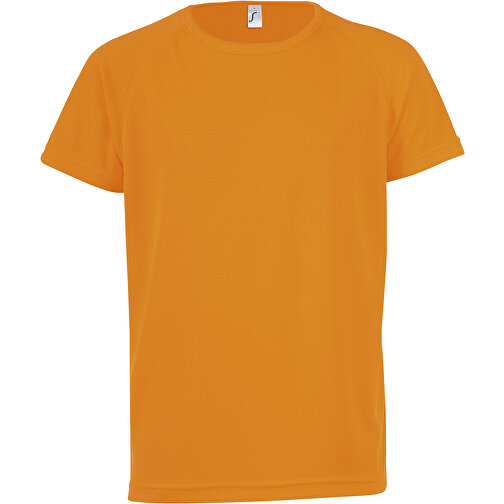 T-Shirt - Sporty Kids , Sol´s, neon orange, Polyester, XXL, 118,00cm x 128,00cm (Länge x Breite), Bild 1