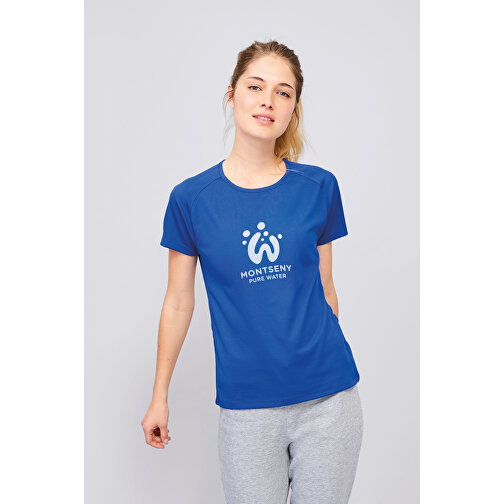 T-Shirt - Sporty Women , Sol´s, weiss, Polyester, XL, 68,00cm x 53,00cm (Länge x Breite), Bild 4
