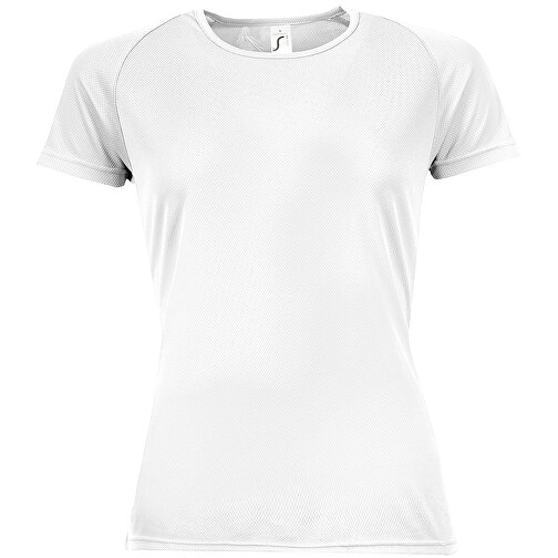 T-Shirt - Sporty Women , Sol´s, weiss, Polyester, L, 66,00cm x 50,00cm (Länge x Breite), Bild 1