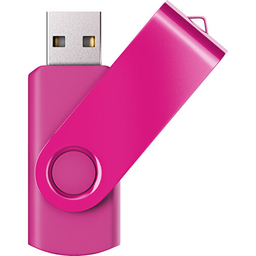 USB-Stick SWING Color 2.0 2 GB , Promo Effects MB , pink MB , 2 GB , Kunststoff/ Aluminium MB , 5,70cm x 1,00cm x 1,90cm (Länge x Höhe x Breite), Bild 1