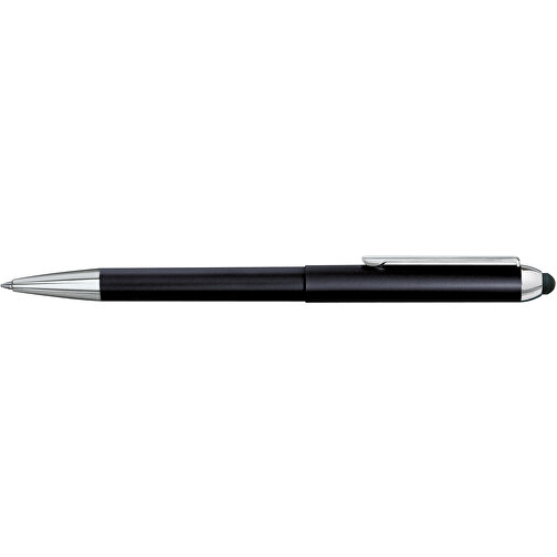 Stempelschreiber 3302M , schwarz, Metall, Kunststoff, Gummi, 15,00cm (Länge), Bild 1