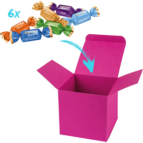 Color Merci Mini-Box - Pink , Storck, pink, Pappe, 5,50cm x 5,50cm x 5,50cm (Länge x Höhe x Breite), Bild 1