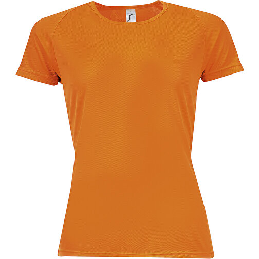 T-Shirt - Sporty Women , Sol´s, neon orange, Polyester, XL, 68,00cm x 53,00cm (Länge x Breite), Bild 1