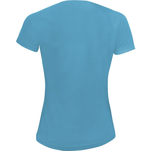 T-Shirt - Sporty Women , Sol´s, aqua, Polyester, XS, 60,00cm x 41,00cm (Länge x Breite), Bild 2