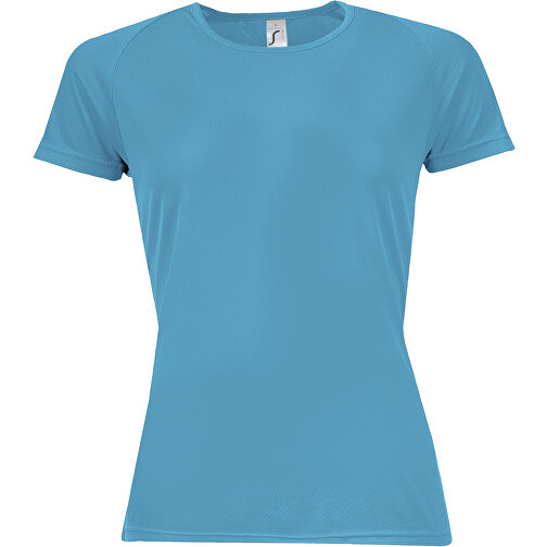T-Shirt - Sporty Women , Sol´s, aqua, Polyester, L, 66,00cm x 50,00cm (Länge x Breite), Bild 1