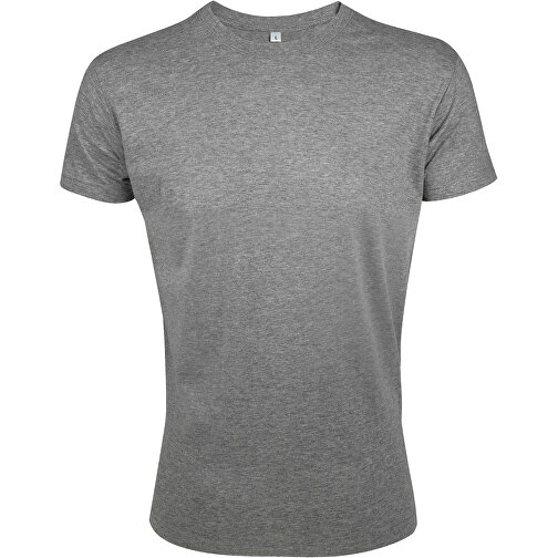 T-Shirt - Regent Fit , Sol´s, graue melange, Baumwolle, S, 70,00cm x 48,00cm (Länge x Breite), Bild 1