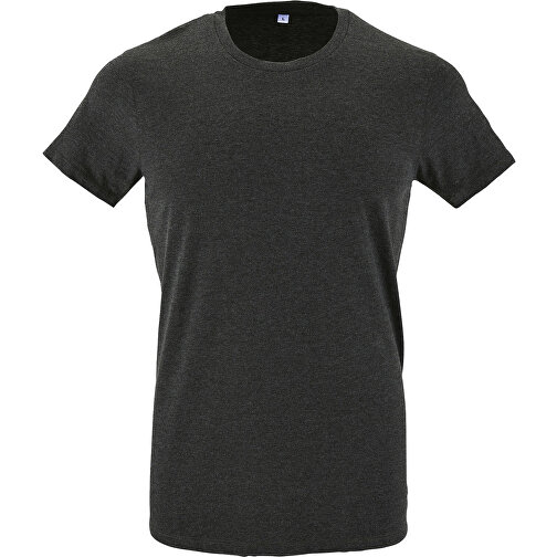 T-Shirt - Regent Fit , Sol´s, holzkohle melange, Baumwolle, XL, 76,00cm x 57,00cm (Länge x Breite), Bild 1