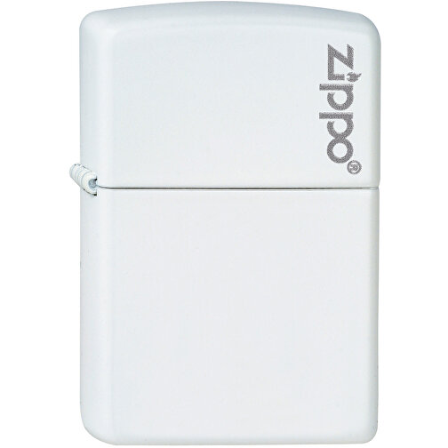 Zippo 214ZL WHITE WITH ZIPPO LOGO , Zippo, rot, Edelstahl, 55,00cm x 10,00cm x 35,00cm (Länge x Höhe x Breite), Bild 1
