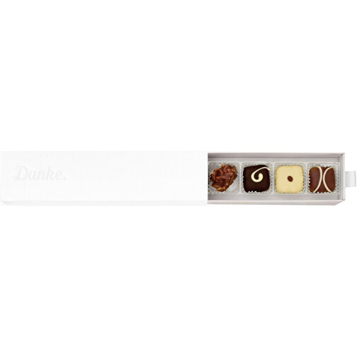 Scatola di ringraziamento 'Cioccolatini fatti a mano' - bianco, Immagine 1