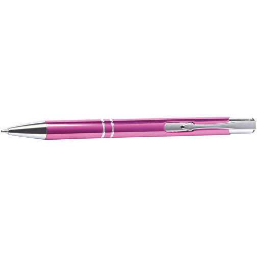 Aluminium-Kugelschreiber TUCSON , pink, Aluminium / Kunststoff, 13,70cm (Länge), Bild 3
