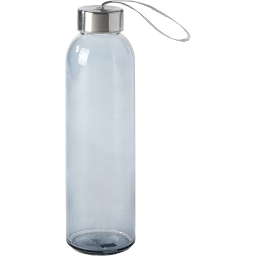 Glas-Trinkflasche TAKE SMART , anthrazit, Glas / Edelstahl / Polyester / Kunststoff, 23,00cm (Höhe), Bild 1