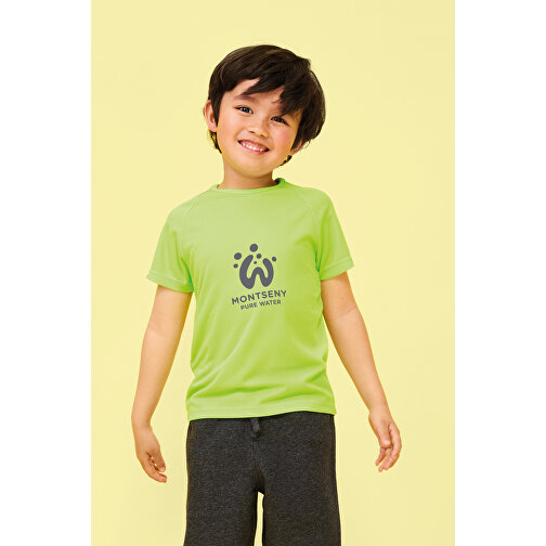 T-Shirt - Sporty Kids , Sol´s, weiss, Polyester, XXL, 118,00cm x 128,00cm (Länge x Breite), Bild 4