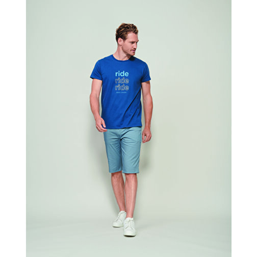 T-Shirt - Crusader Men , Sol´s, royal blue, Organische Baumwolle, XS, 67,50cm x 45,00cm (Länge x Breite), Bild 4