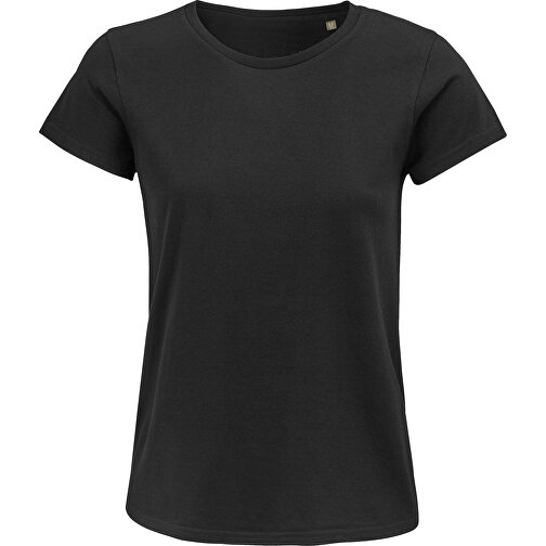 T-Shirt - Crusader Women , Sol´s, tiefschwarz, Organische Baumwolle, S, 61,00cm x 41,00cm (Länge x Breite), Bild 1