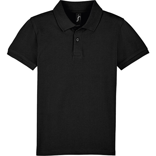 Polo Shirt - Perfect Kids , Sol´s, schwarz, Baumwolle, XL, 106,00cm x 116,00cm (Länge x Breite), Bild 1
