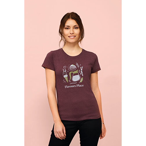 T-Shirt - Regent Fit Women , Sol´s, heide-rosa, Gekämmte Baumwolle, S, 61,00cm x 41,00cm (Länge x Breite), Bild 4