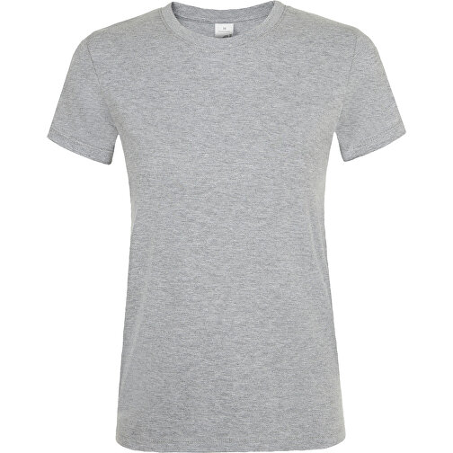 T-Shirt - Regent Women , Sol´s, graue melange, Baumwolle, XL, 67,00cm x 50,00cm (Länge x Breite), Bild 1