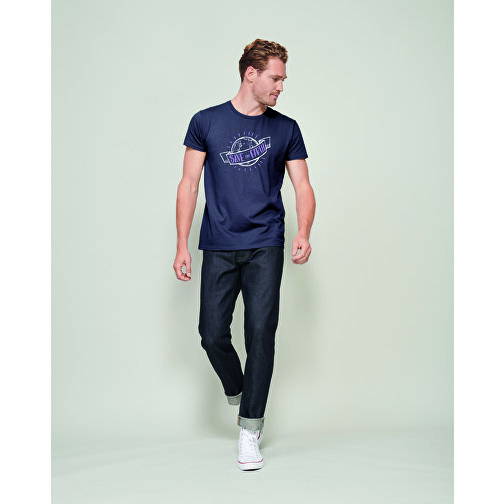 T-Shirt - Pioneer Men , Sol´s, graue melange, Organische Baumwolle, XXL, 78,00cm x 60,00cm (Länge x Breite), Bild 4