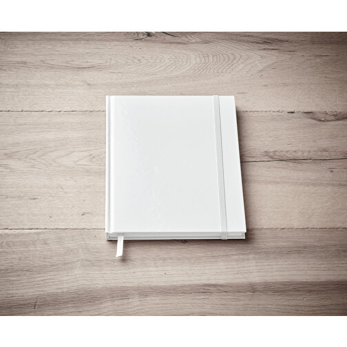 DIN A5 Full Color Notizbuch Recycelt , weiß, Recyceltes Papier, 15,40cm x 21,60cm (Länge x Breite), Bild 5